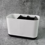 6-Compartment Multi-Purpose Organizer Toothbrush Holder Stand ? Versatile Plastic Caddy for Bathroom, Office, and Home Storage - Image 2