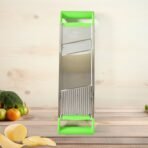 Stainless Steel 2-in-1 Vegetable Slicer ? Dual s for Slicing & Julienne Cutting, Durable and Easy to Use - Image 4