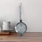 Conical Tea Strainer with Pipe Handle Stainless Steel Fine Mesh for Smooth Tea Brewing - Image 2