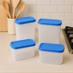 Glory Plastic Storage Container Box Set ? 4-Piece Airtight, Stackable Organizer for Kitchen, Pantry, Office & More - Image 2