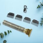 Men’s Hair Beard Trimmer Electric Clipper with Guide Combs, Oil Cleaning Brush - Image 2