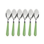 STAINLESS STEEL SPOON WITH COMFORTABLE GRIP DINING SPOON SET OF PCS