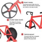 Bicycle Pizza Cutter (1 Pc): Stainless Steel, Unbreakable Handle - Image 5