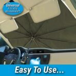 Foldable Car Windshield Sunshade for Heat & UV Protection ? Compact Sun Blocker for Front Windshield (1 Pc) - Image 3