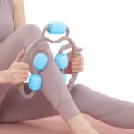 Muscle Massage Roller -5-Wheel Fitness Roller for Soreness Relief Muscle Relaxation (1 Pc) - Image 3