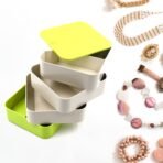 4 Layers Jewelry Box, 360 Degree Rotating Jewelry Box, Jewelry and Earring Organizer Box, Accessory Storage Box - Image 2