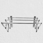 Stainless Steel Wall-Mounted Folding Clothes Drying Rack ? Space-Saving & Durable, Stylish for Indoor & Outdoor Use