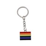 Rainbow Design Metal Keyring Key Chain ? Stylish and Colorful Key Holder with Mixed Designs (1 Piece)