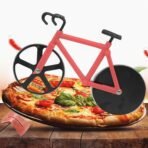 Bicycle Pizza Cutter (1 Pc): Stainless Steel, Unbreakable Handle - Image 3