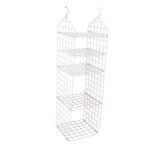 MULTIPURPOSE 5 LAYER FOLDING CLOTHES STORAGE RACKS||CLOSET FOR STUDENTS WARDROBE SHELVES SOCKS, SCARF, T-SHIRT, ETC||HANGING ORGANIZER STORAGE HOLDERS & RACKS - Image 5