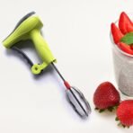 Power Free Manual Hand Blender with Stainless Steel Blades, Milk Lassi Maker, Egg Beater Mixer - Image 3