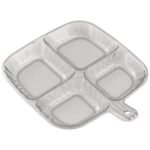 Plastic Kitchen Trays for Serving (4 Compartment 1 Pc)