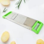 Stainless Steel 2-in-1 Vegetable Slicer ? Dual s for Slicing & Julienne Cutting, Durable and Easy to Use - Image 3