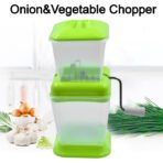 Small Onion Chopper Vegetable Chopper Quick Cutter with Rotating Blade - Image 5