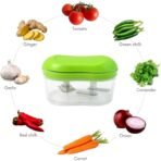 Manual Hand Push Garlic Cutter & Vegetable Chopper (1 pc) - Image 4