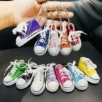Stylish Mini Shoes Keychain Accessory | Unique Sneaker Keyring for Backpacks, Bags, & Car Keys | Fashionable Gift for Him/Her - Image 5