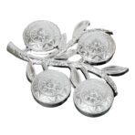 Tree Shape 4 Compartment Mukhwas Dani Serving Tray for Home & Kitchen Use