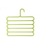 5-in-1 Multipurpose Assorted Plastic Hanger (5-Layer): Durable and Space-Saving Closet Organizer for Clothes & Accessories