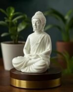 Meditating Buddha Statue - Serene Resin Idol in Dhyana Mudra for Home Decor, Yoga Studio, & Spiritual Gifts - Image 2