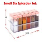 Set of Plastic Spice Jars Compact, Multicolour Design for Kitchen Storage Organization - Image 3