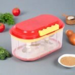 Vegetable and Fruit Twin Chopper Plastic Non Cutter Mixer Quick Cutter Quick Handy Chopper for Fruits Vegetables - Image 2