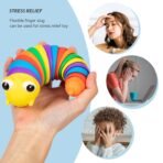 3D Rainbow  Slug Fidget Toy Stress Relief for Children Adults - Image 2