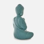 Teal Meditating Buddha Statue - Serene Resin Idol in Dhyana Mudra for Home Decor, Zen Garden, Yoga Studio, & Spiritual Gifts - Image 5