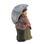 Romantic Elderly Couple Statue with Umbrella - Resin Love & Anniversary Figurine for Home Decor, Valentine?s Day, or Gifting - Image 2