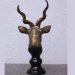 Deer Statue with Fawn Family - Boho Resin Animal Sculpture for Living Room, Entryway Table, or Rustic Home Decor - Image 3