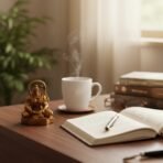 Golden Meditating Hanuman Idol - Car Dashboard Statue for Protection & Blessings - Small Resin Bajrangbali Showpiece for Car & Home - Image 2