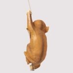 Cute Hanging Monkey Figurine on Rope - Whimsical Climbing Jungle Animal Statue - Resin Indoor/Outdoor Garden, Patio & Tree Decor - Image 2