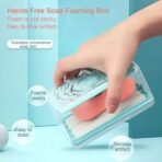 2-IN-1 PORTABLE SOAP DISH & SOAP DISPENSER WITH ROLLER AND DRAIN HOLES, MULTIFUNCTIONAL SOAP HOLDER FOAMING SOAP BAR BOX FOR HOME, KITCHEN, BATHROOM - Image 6