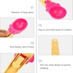 Ice Cream Spoons Set (2 pcs) ? Plastic Watermelon Scoopers with Trigger for Ice Cream, Fruit, and Cupcakes, Kitchen Tools - Image 6
