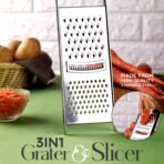 Apex Stainless Steel Grater & Slicer (3 in 1) - Image 6